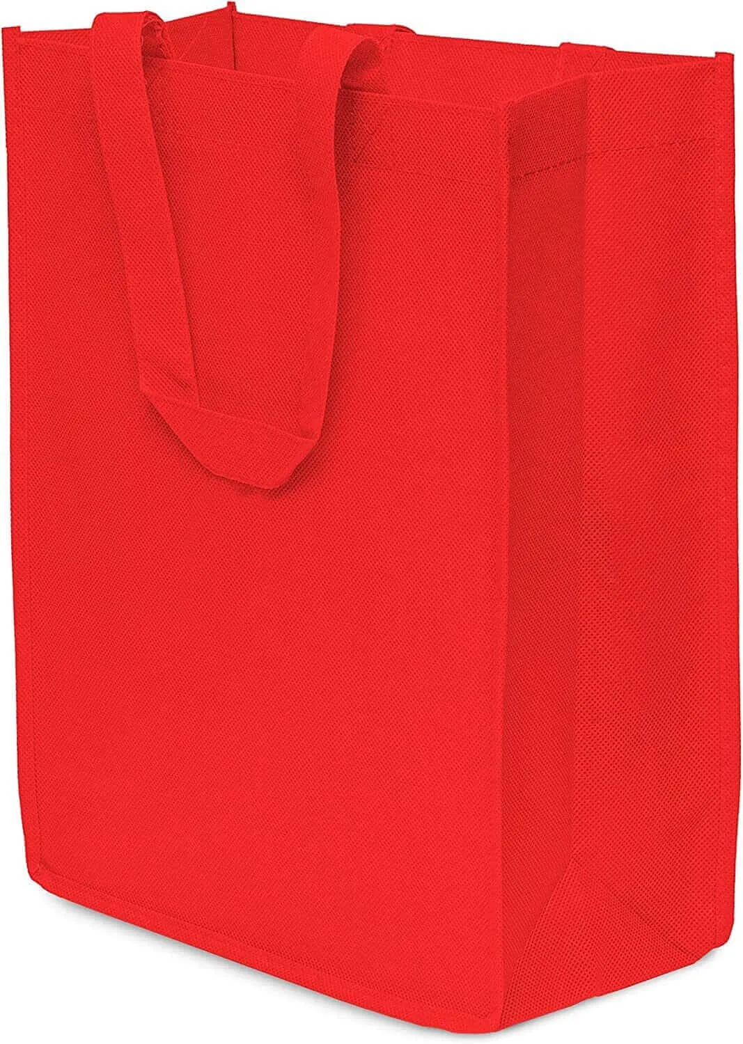 10x5x13 Medium Red Sewn Reusable Fabric Bags