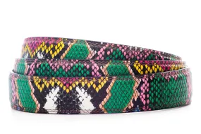 1.25" Multi-Colored Boa Print Strap - Color Pattern Random (CAS)