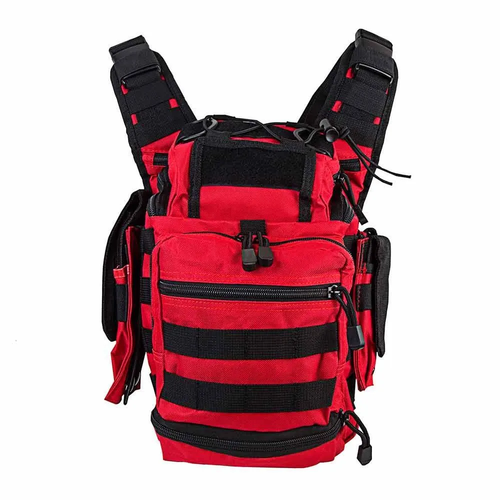 1st Responders Utility Bag - Red with Black Stripe