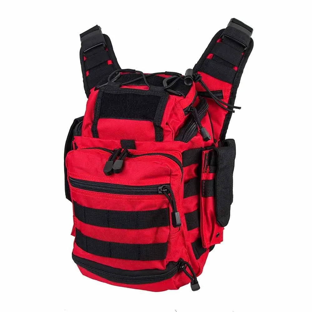 1st Responders Utility Bag - Red with Black Stripe