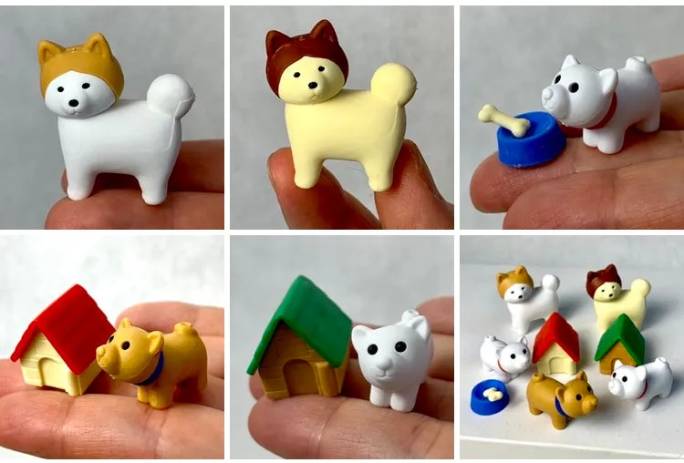 380281 IWAKO AKITA & DOG ERASERS-30