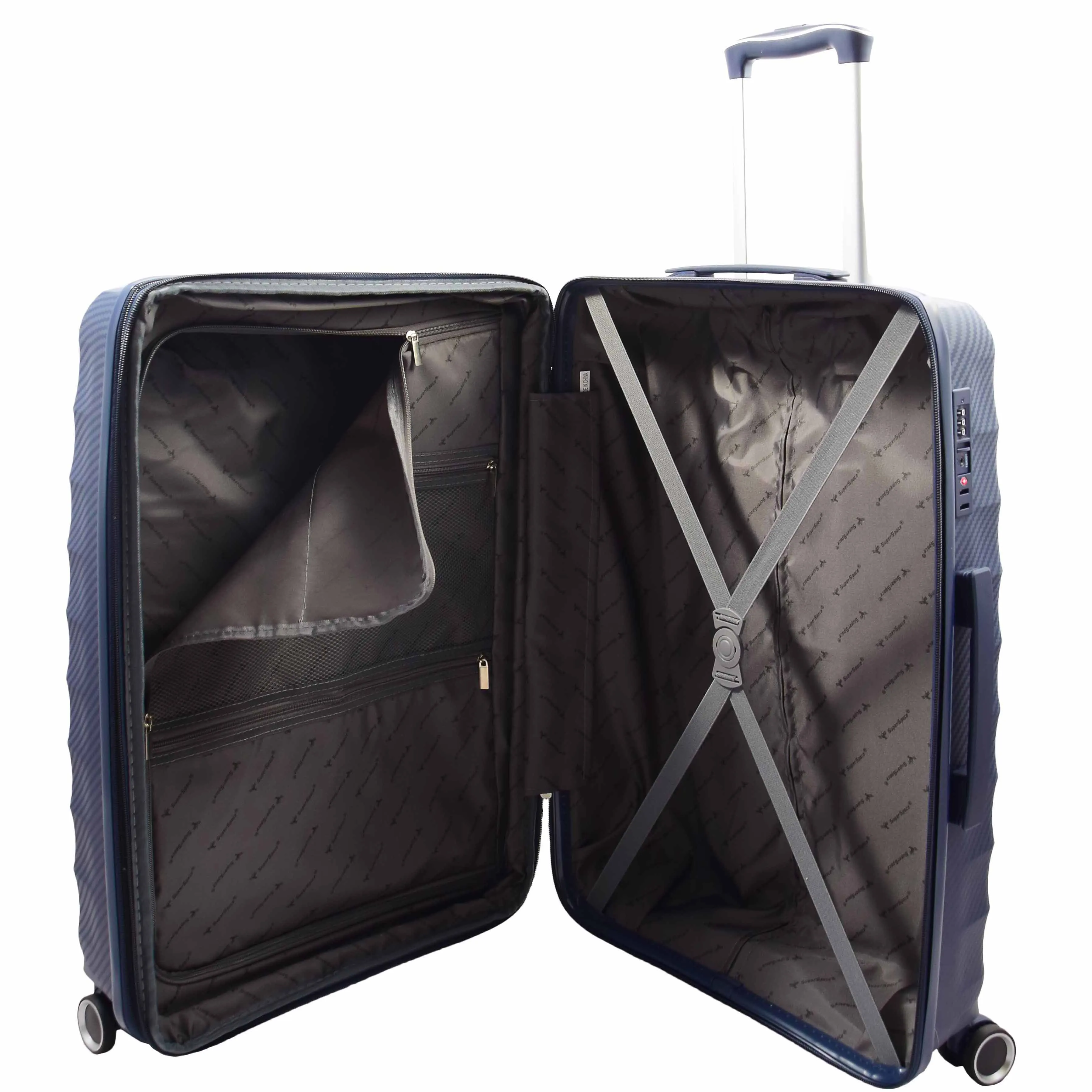 8 Wheel Spinner Luggage Expandable Arcturus Navy