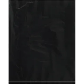 8 x 10" - 2 Mil Black Flat Poly Bags