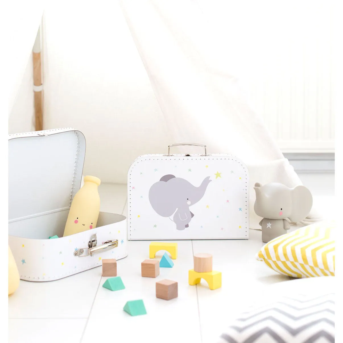 A Little Lovely Company Suitcase Elephant