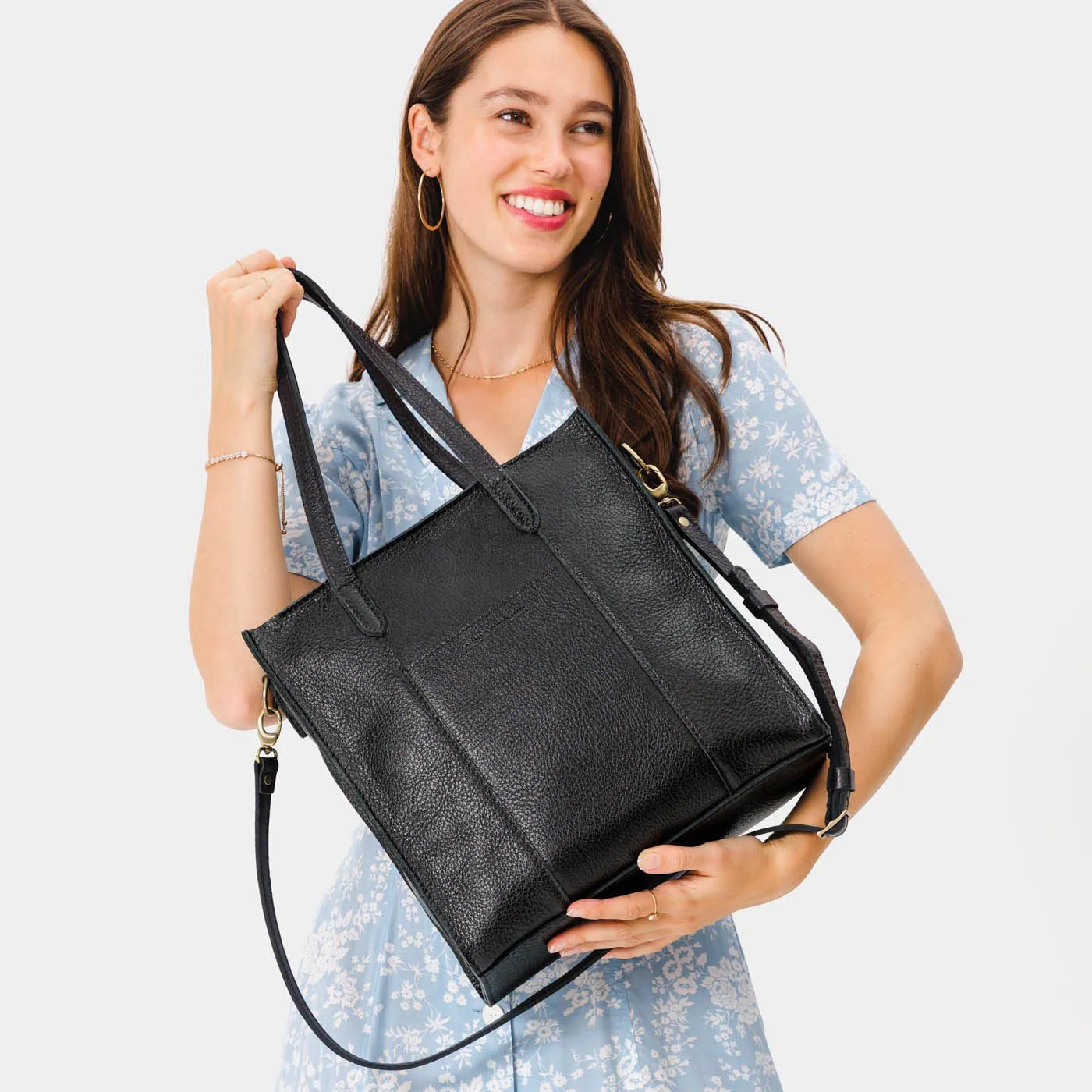 'Almost Perfect' Large Lola Zipper Crossbody Tote