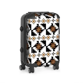 Aztec Golden Tribal Print Suitcase