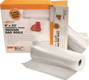 Bag Vac Roll 3pk 3mil 8inx22ft