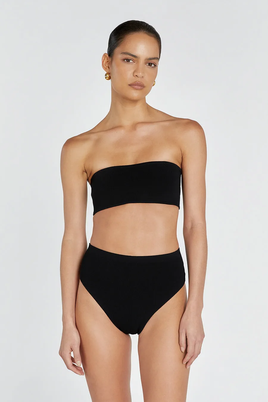 BASE BLACK HIGH WAIST BRIEF