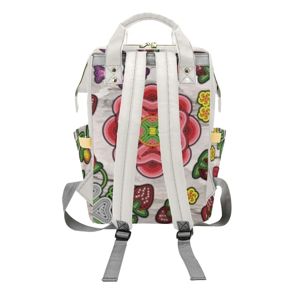 Berry Pop Bright Birch Multi-Function Diaper Backpack/Diaper Bag