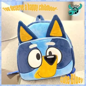 Bluey and Bingo Backpack Kindergarten mini Schoolbag Cartoon Bluey Family Plush Backpack Picnic And Travel Photo Snack Bag Great as Gifts