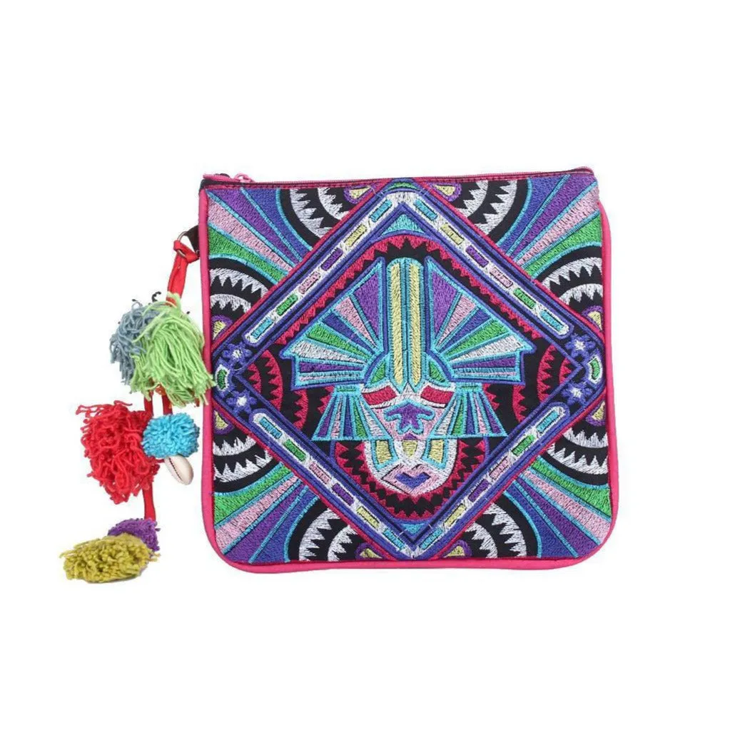 BUNDLE: Ethically Made Embroidered Clutch Bag - 7 Pieces - Thailand