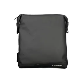 Calvin Klein Elegant Black Shoulder Bag with Contrast Details