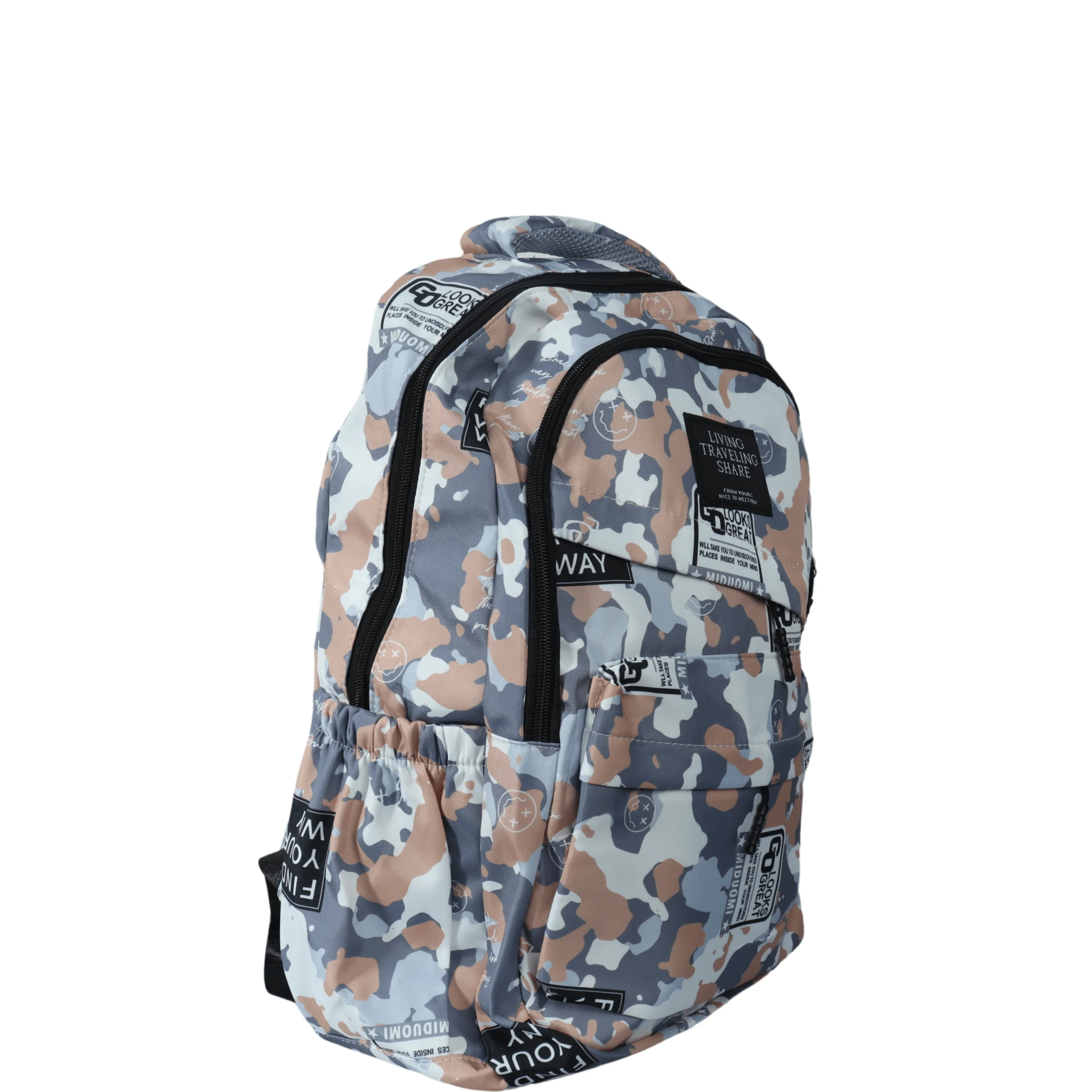 Camo Highschool school bag