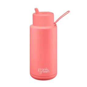 Ceramic Reusable Bottle - Sweet Peach 34oz 1Lt