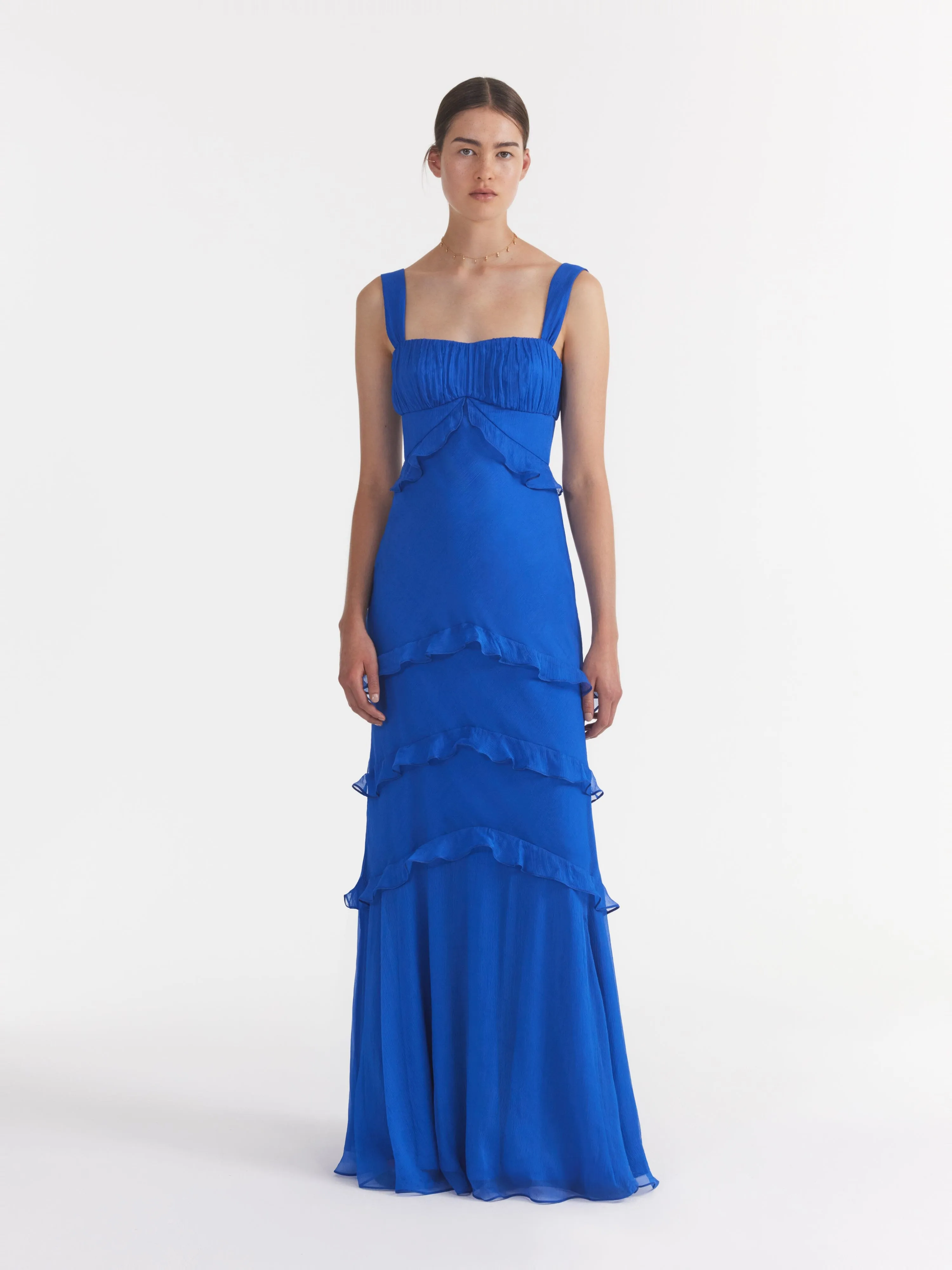 Chandra Dress in Lapis Blue