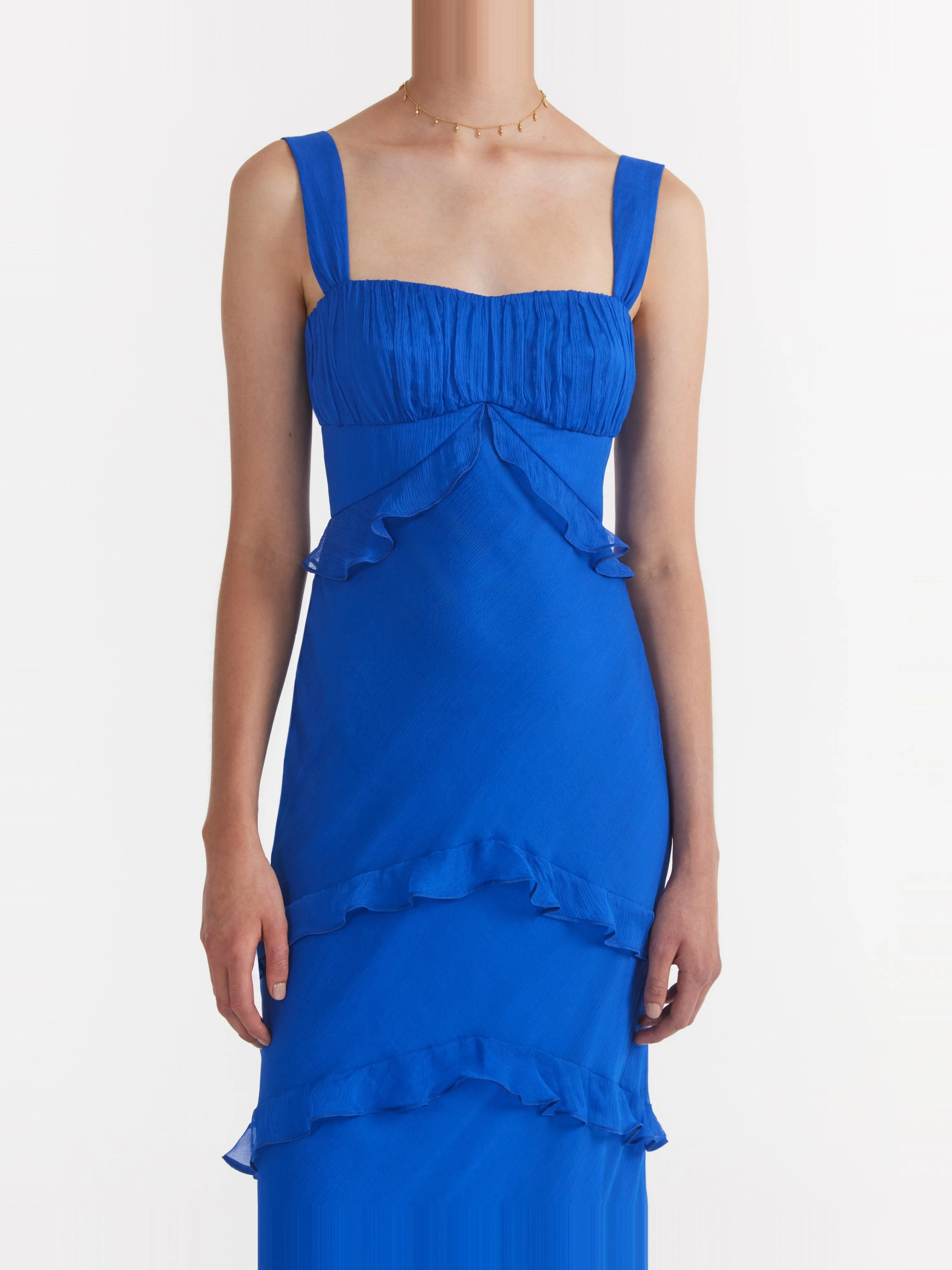 Chandra Dress in Lapis Blue