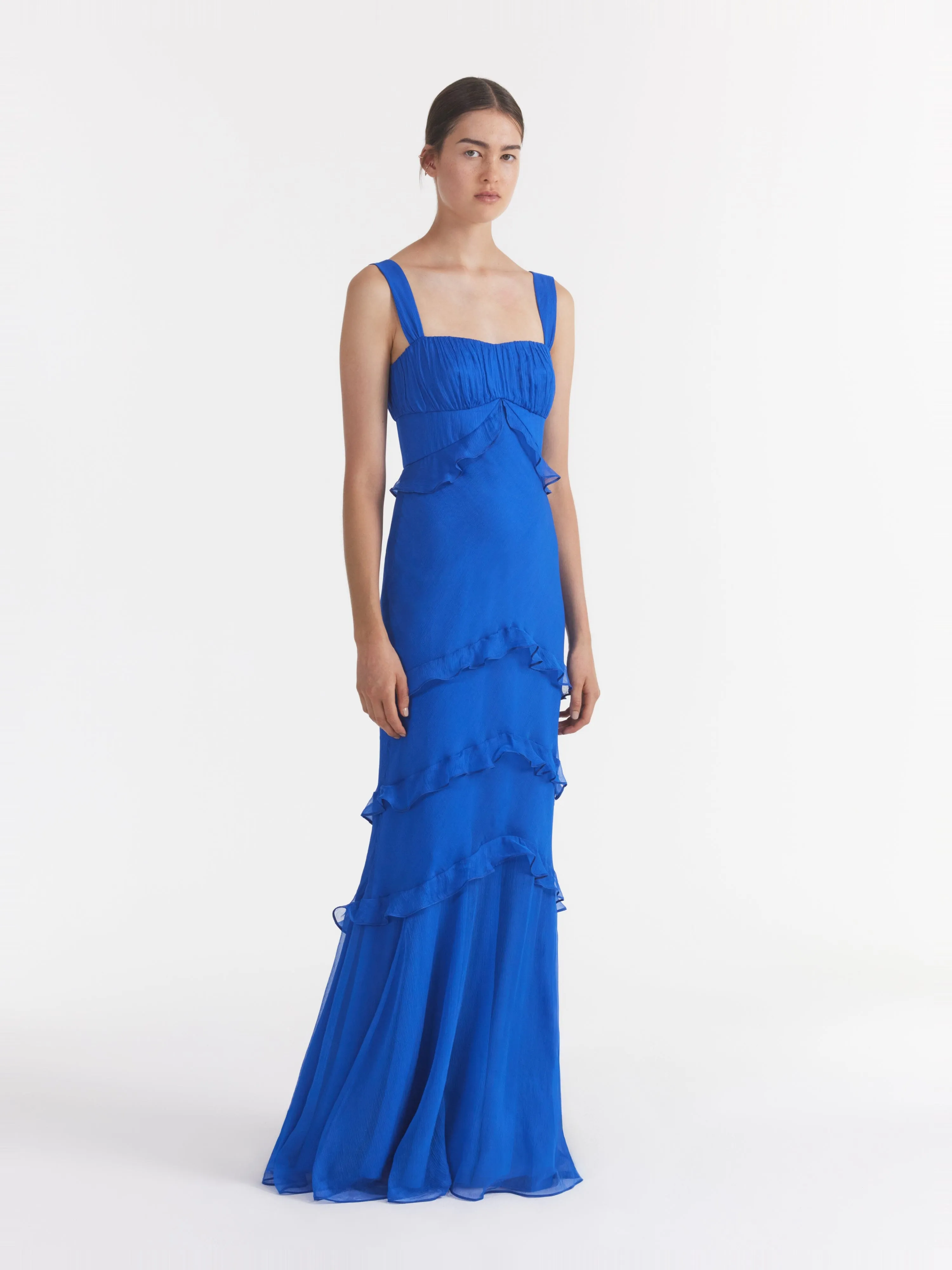 Chandra Dress in Lapis Blue