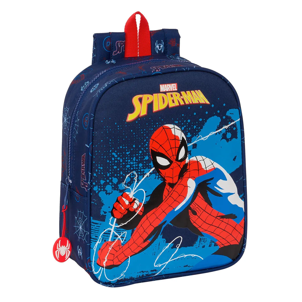 Child bag Spider-Man Neon Navy Blue 22 x 27 x 10 cm