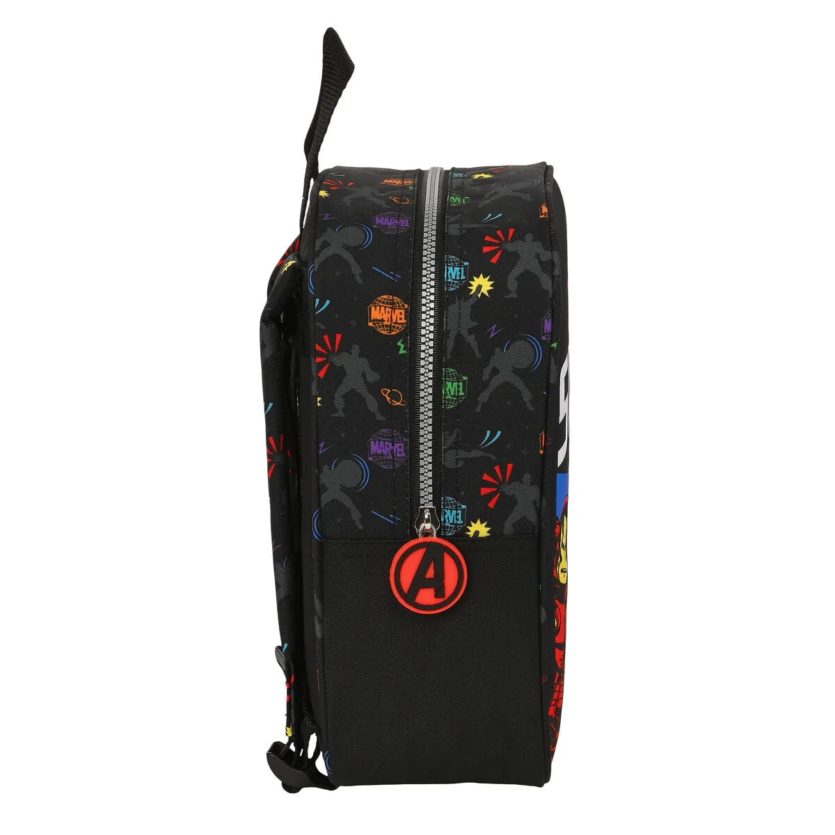 Child bag The Avengers Super heroes Black (22 x 27 x 10 cm)