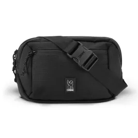 Chrome Ziptop Waist Bag - Black