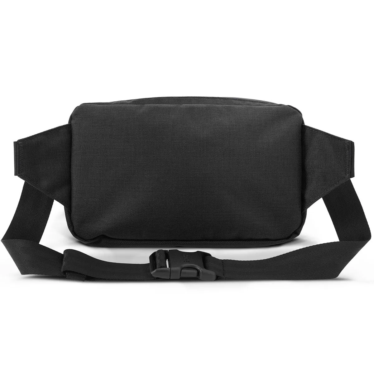 Chrome Ziptop Waist Bag - Black