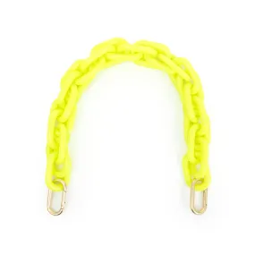 Clare V. - Shortie Strap in Neon Yellow Acrylic