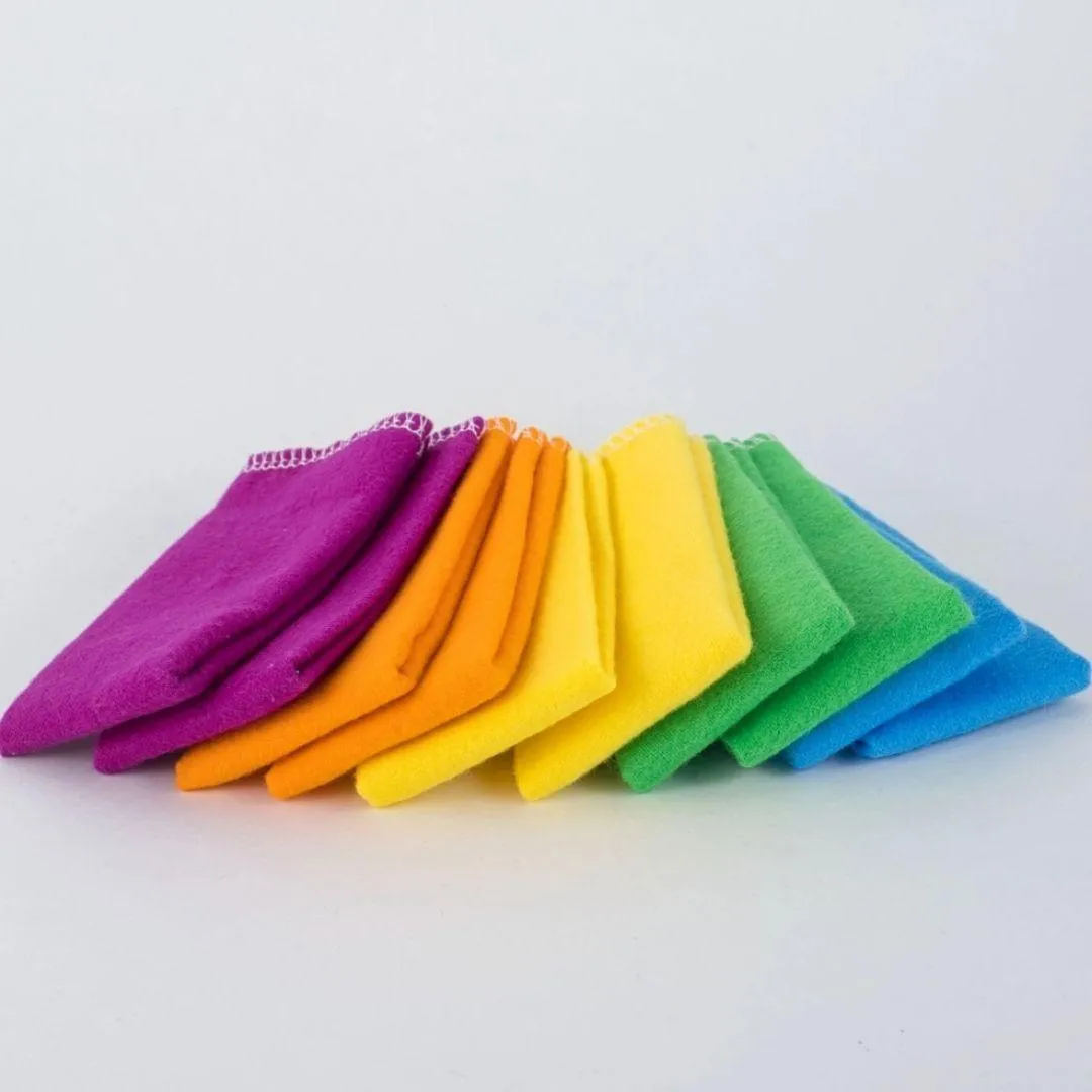 cloth wipes (10 pack) - rainbow