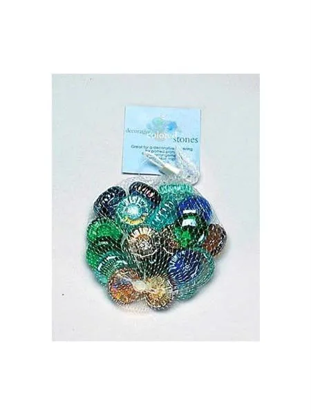 Colored Glass Decorative Stones (Available in a pack of 12)