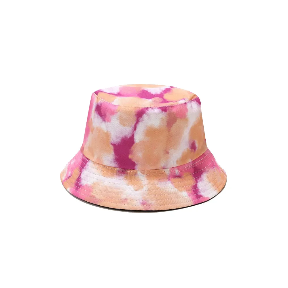 Cotton Reversible Bucket Hat Colorful Tropical Print Double Side Wear Fisherman Cap YZB0120