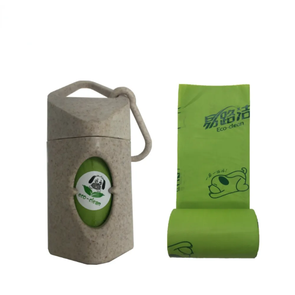 Degradable Pet Distributor Wheat Straw Garbage Bag Dispenser