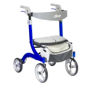 Drive Medical rtl10266bl-hs Nitro DLX Euro Style Walker Rollator, Sleek Blue