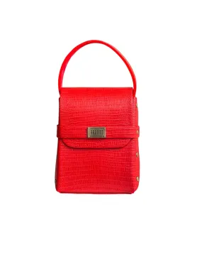 Dupe Red Lizard Skin Handbag