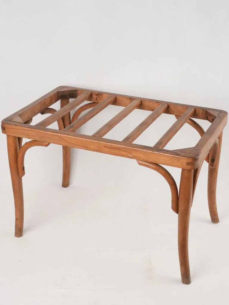 Early 20th century bentwood suitcase rack 23¾"