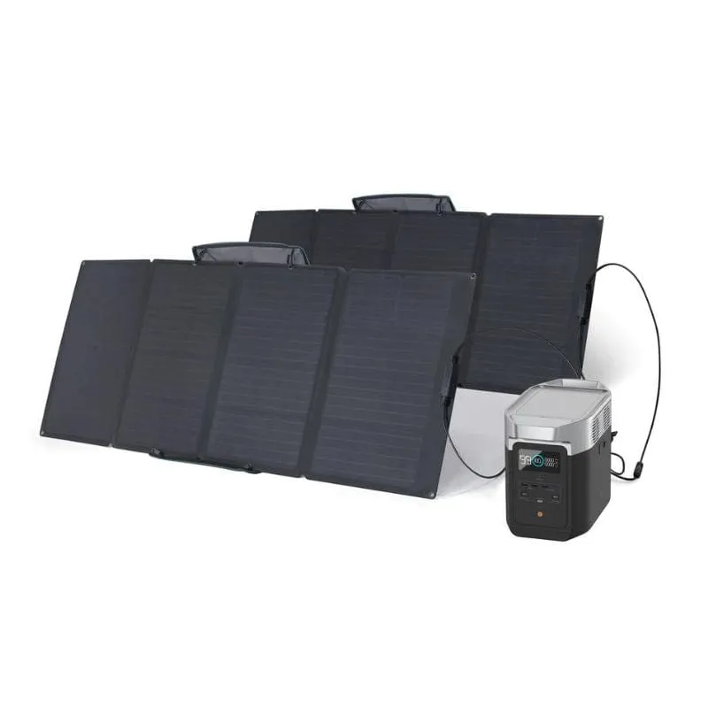 EcoFlow DELTA 2   2 x 160W Solar Panels