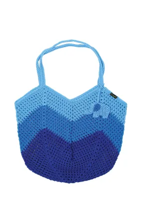 ELEPH ZIGZAG CROCHET - L : Blue