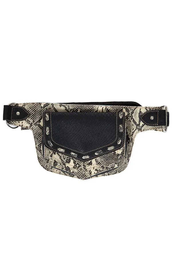 Exotic Vegan Leather Waist Pack