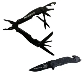 Fire Rescue Multi-Tool & Knife Bundle