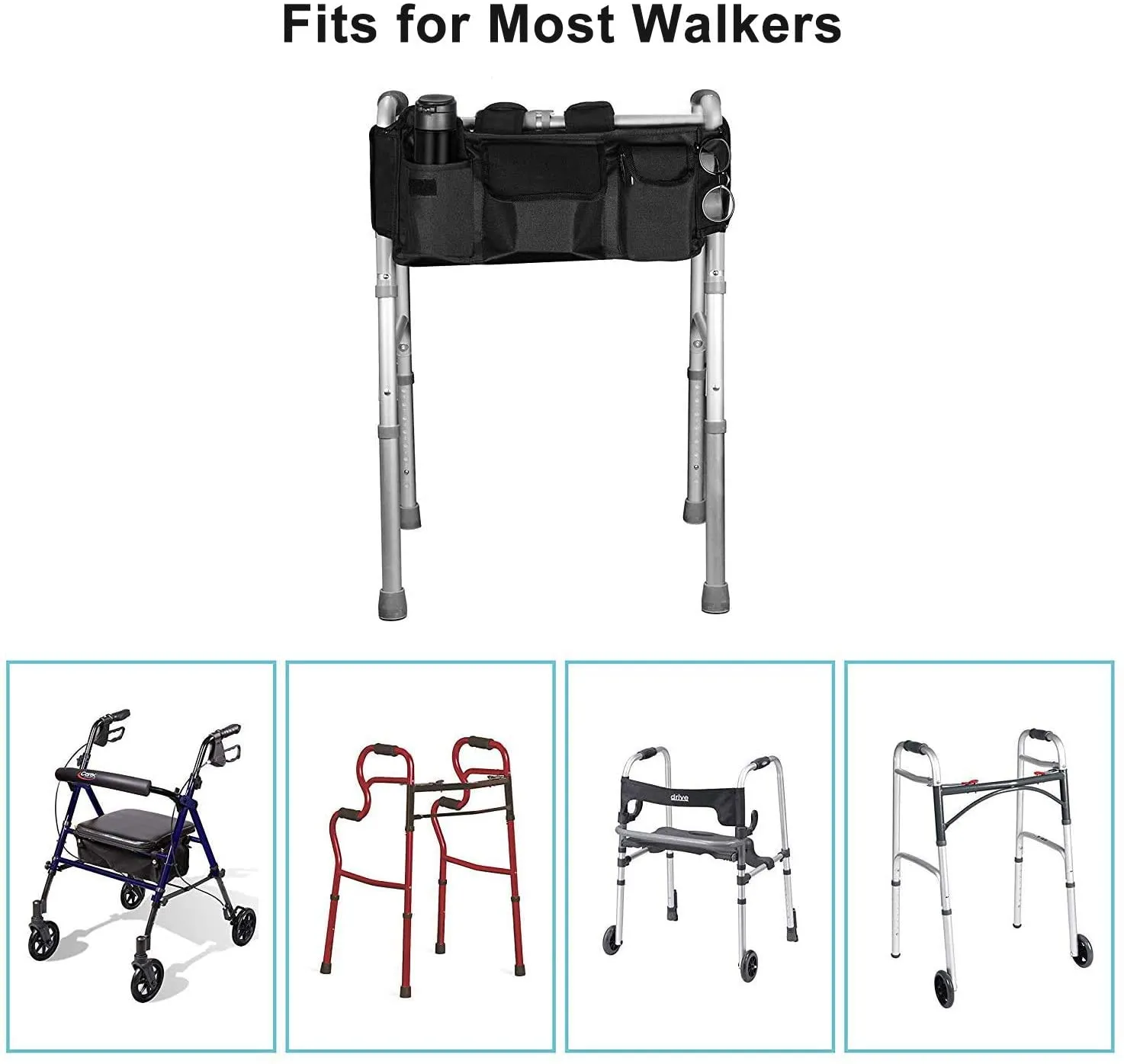 Folding Walker Basket Organizer