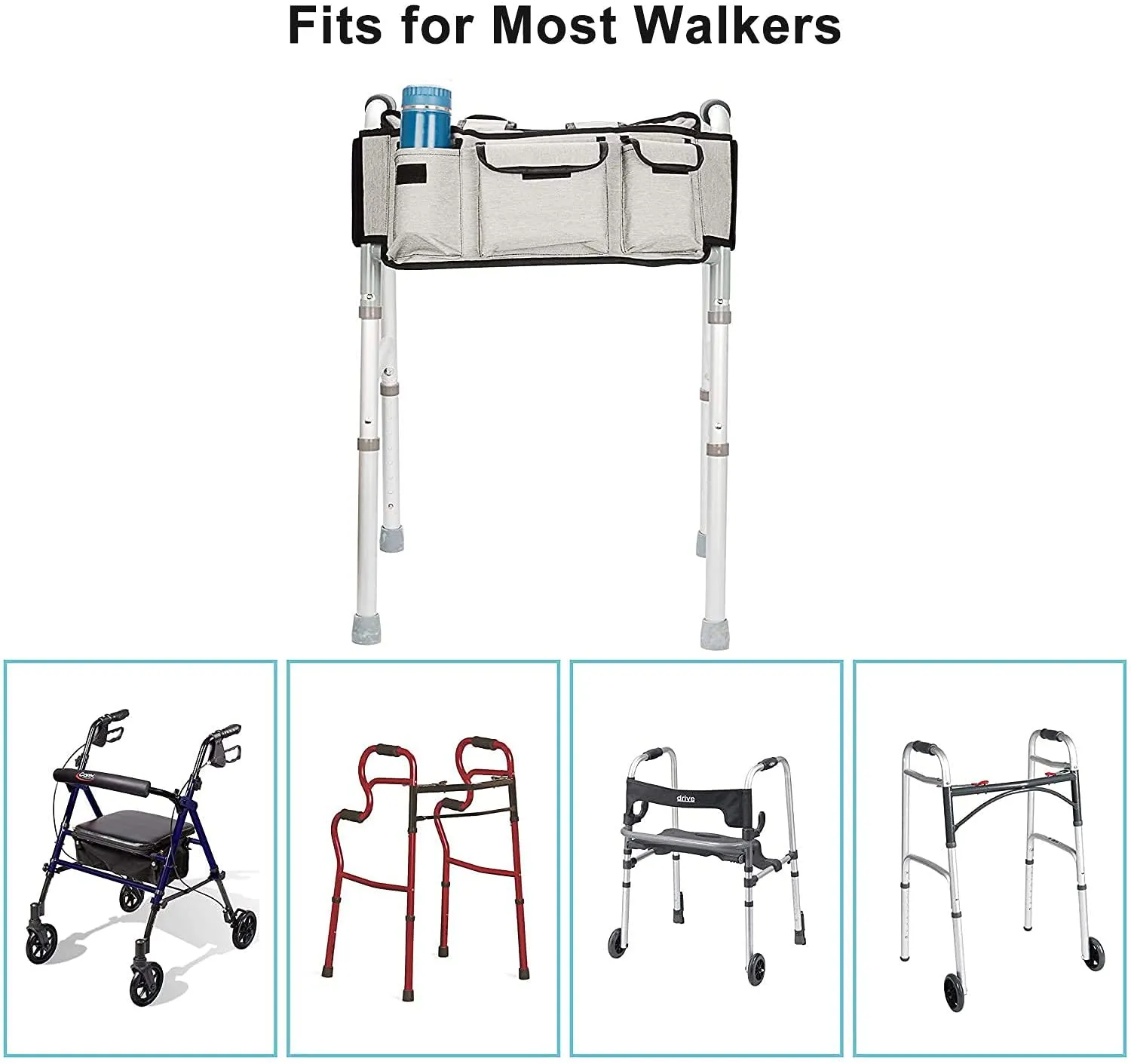 Folding Walker Basket Organizer