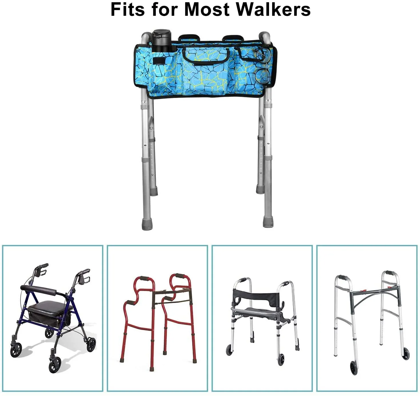 Folding Walker Basket Organizer