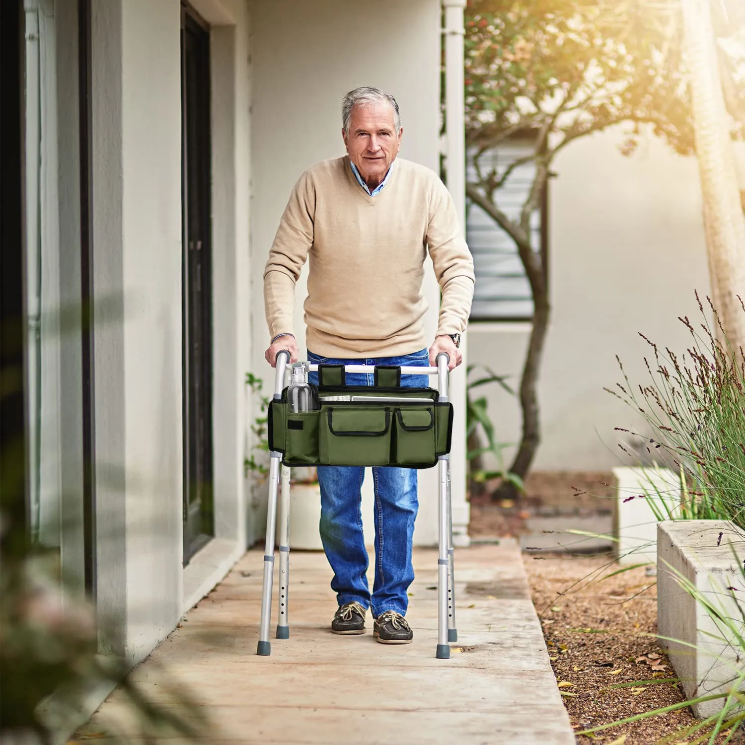 Folding Walker Basket Organizer