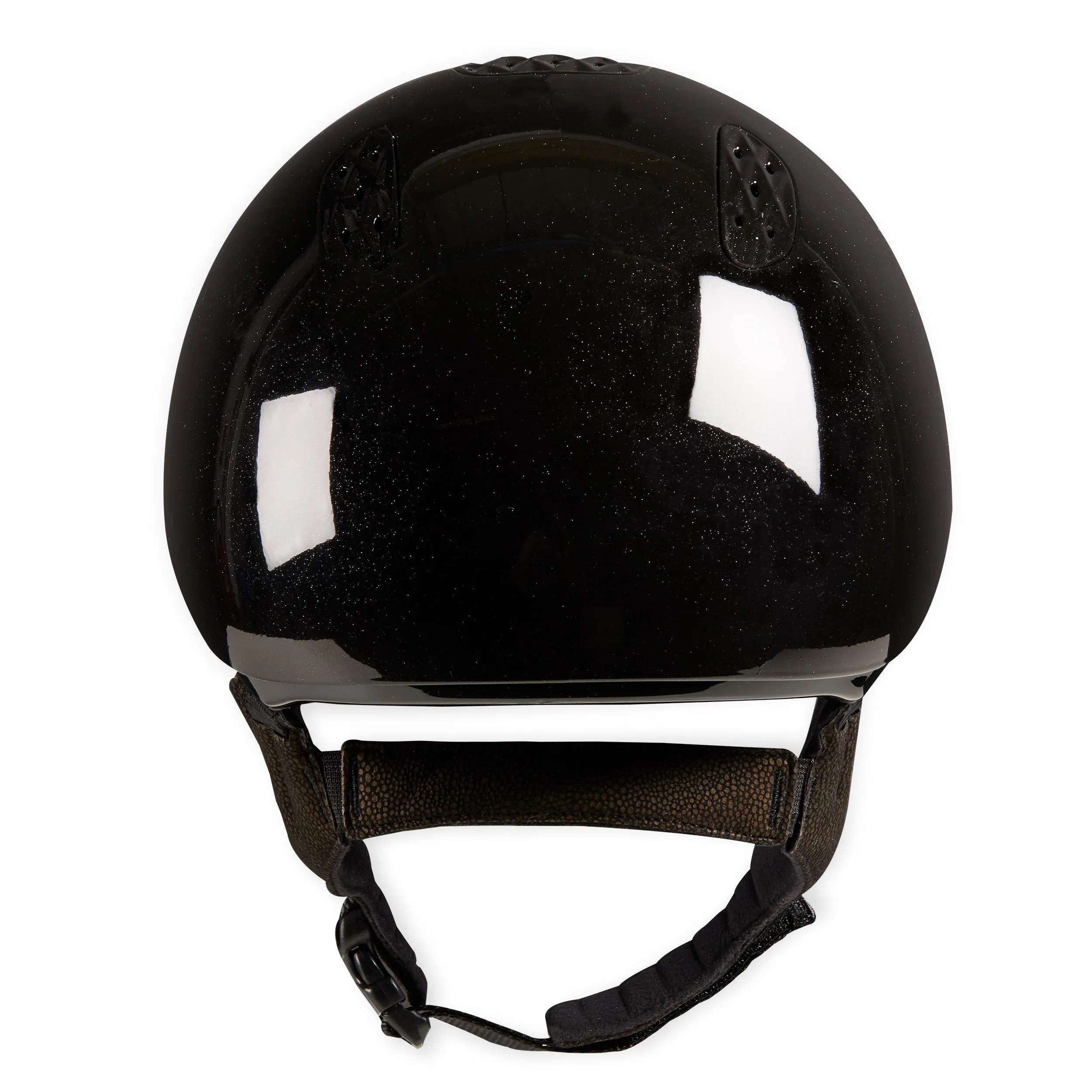 Fouganza 520 riding helmet, asphalt gray / walnut brown