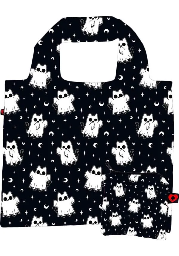 Ghostly Kitties | REUSABLE TOTE BAG