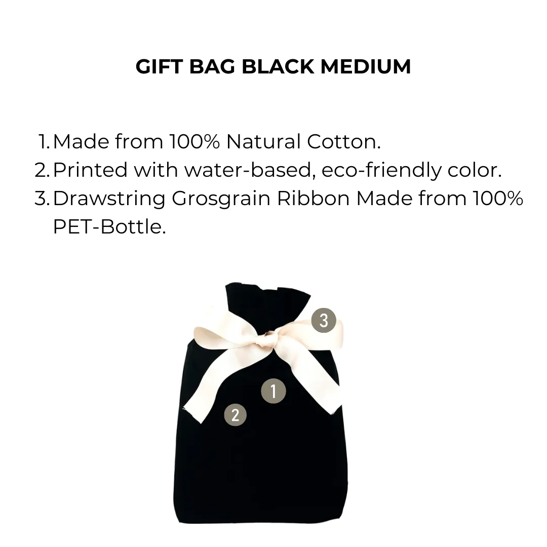 Gift Bag Black Medium