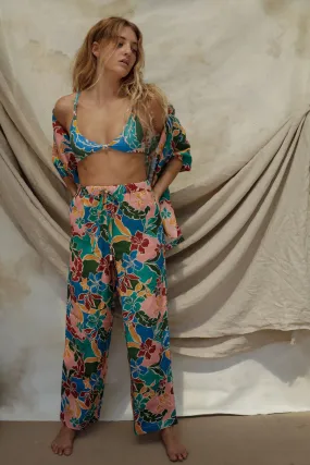 Gita Linen Pant - Fiesta Floral