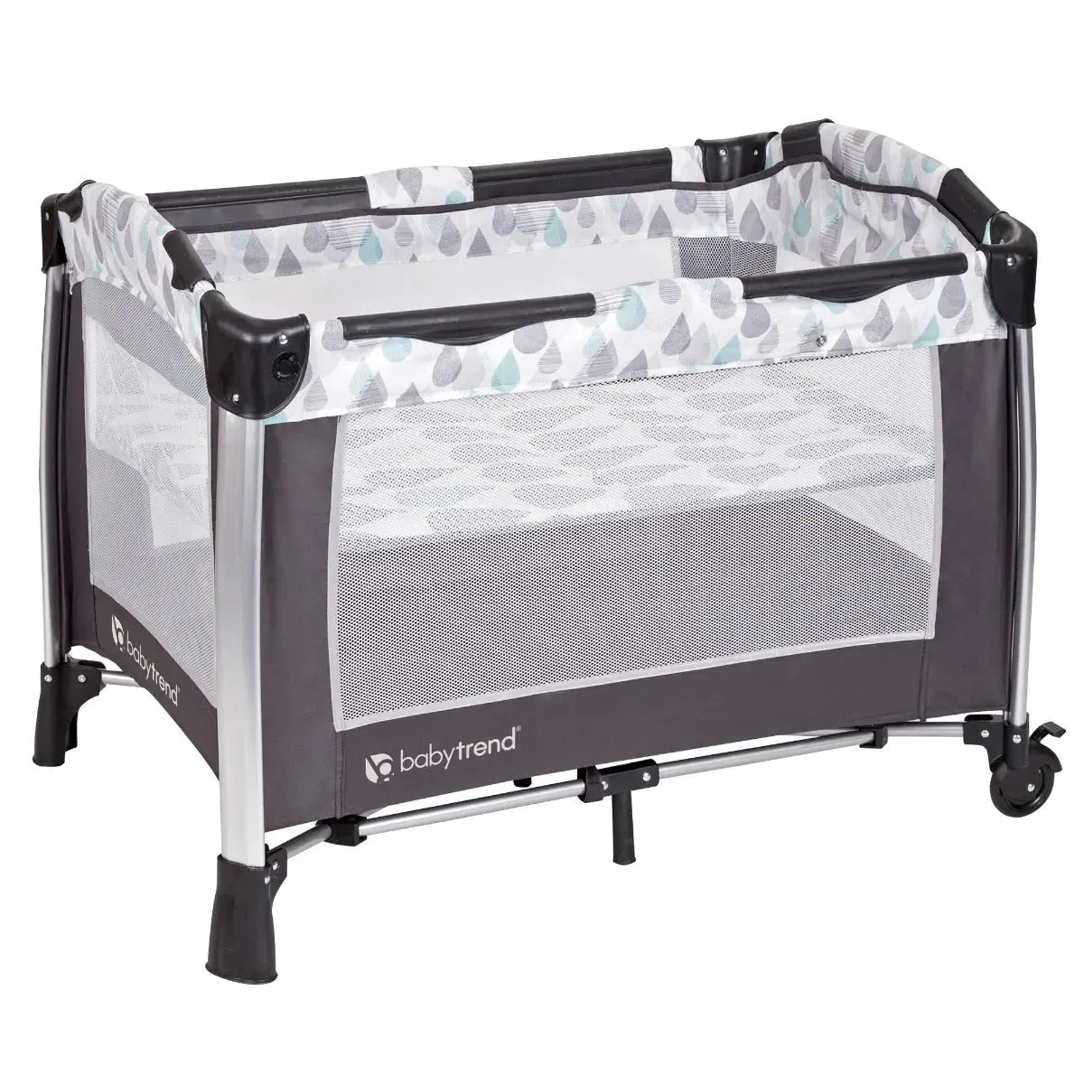 GoLite® Twins Nursery Center® Playard - Drip Drop Blue