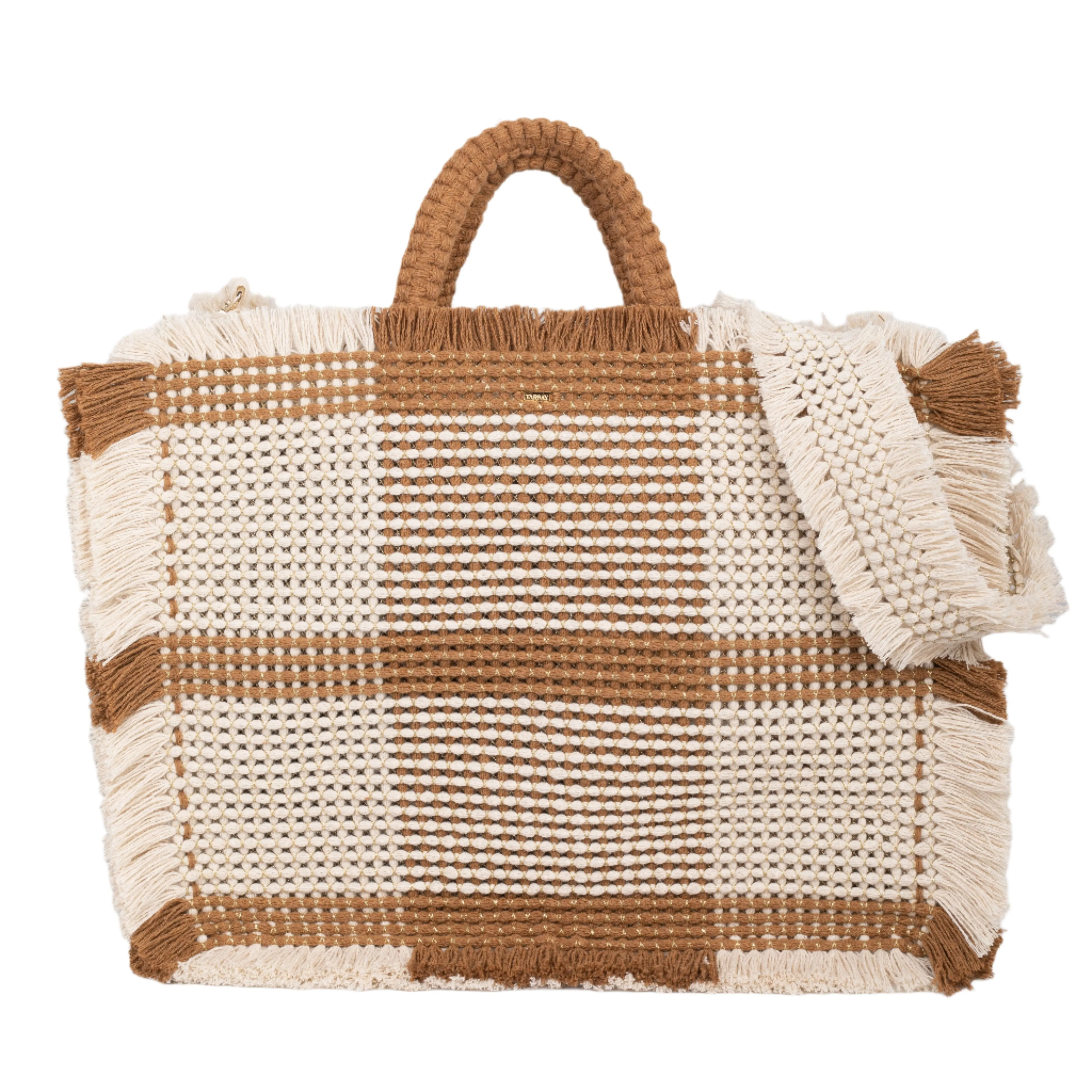 Gossypium Tote Bag XL - Buttercream & Tobacco