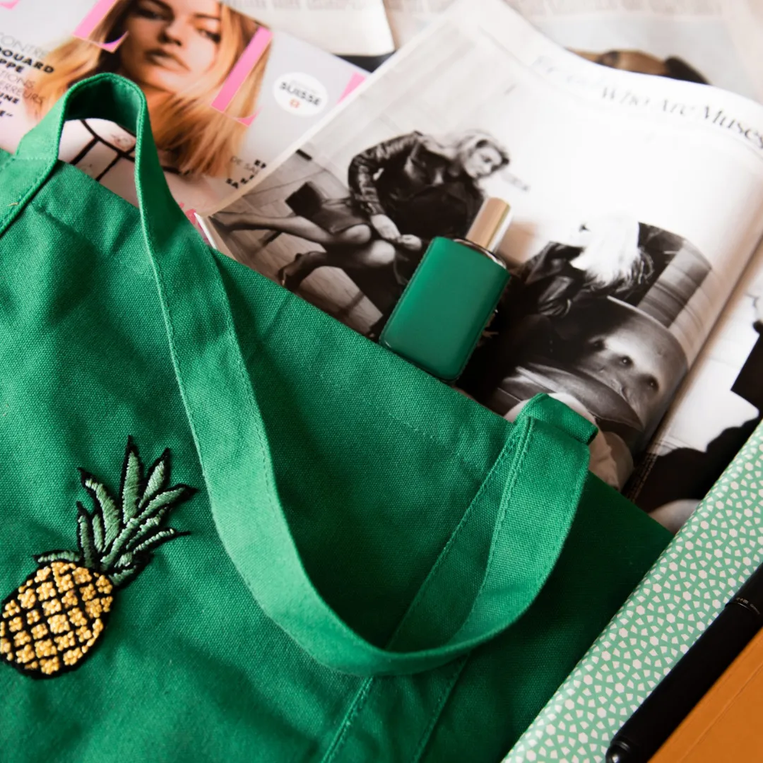 GREEN FASHION REVOLUTION TOTE BAG PINEAPPLE 🍍