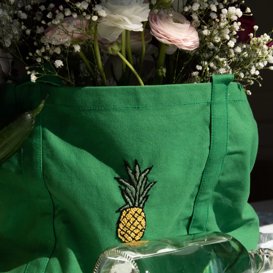 GREEN FASHION REVOLUTION TOTE BAG PINEAPPLE 🍍