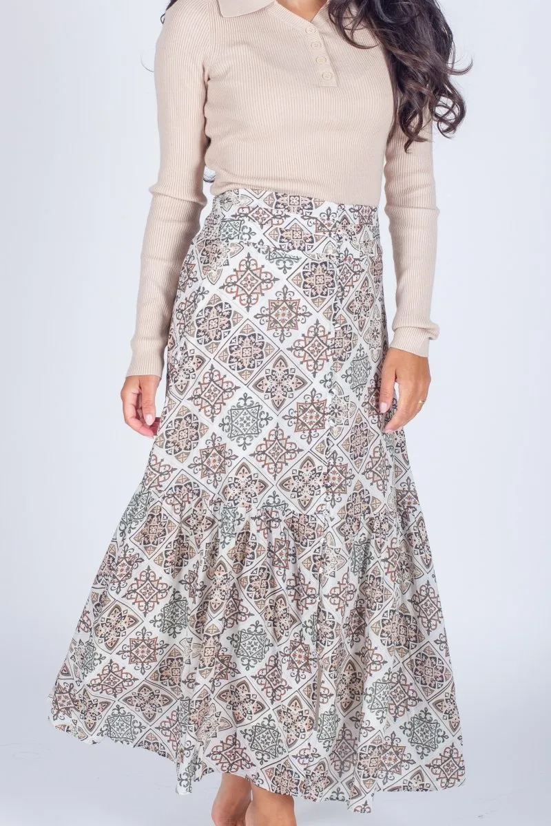 GWENYTH SKIRT (KHAKI)